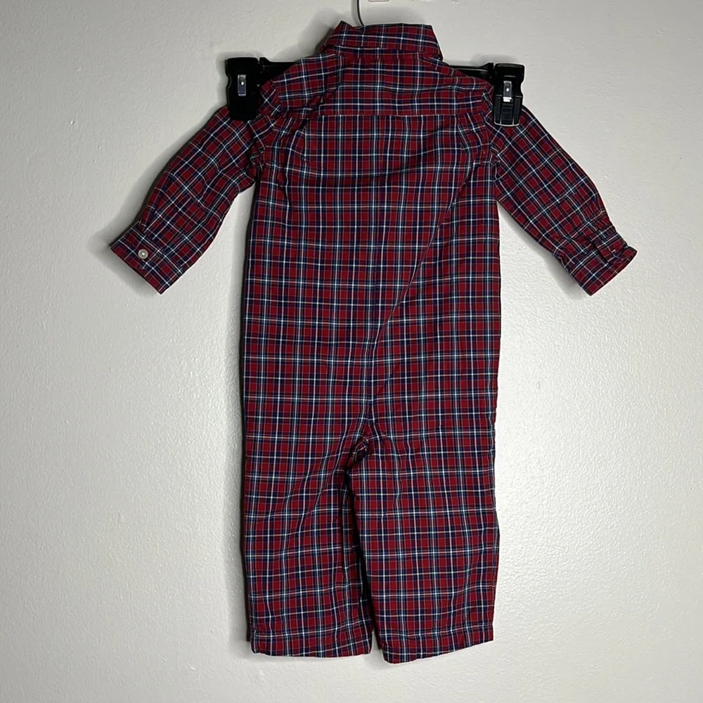 Ralph Lauren Plaid‎ Onsie Sz 9M